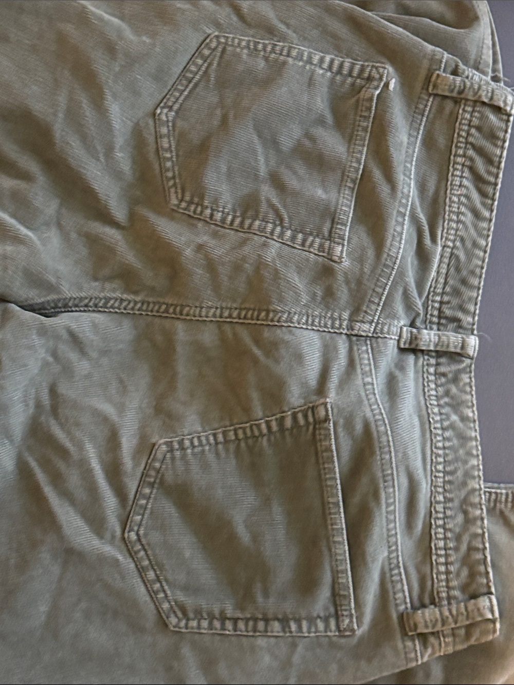 Green Corduroy Pants - Classic Straight Fit size 8 inseam 32in - Picture 4 of 4